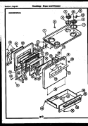 COOKTOP - DOOR AND DRAWER Diagram and Parts List for  Gibson Range