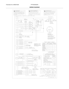 Wiring Diagram Diagram and Parts List for  Frigidaire Washer