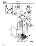 CABINET / TOP Diagram and Parts List for  Tappan Washer