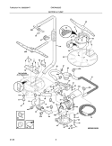 MOTOR & PUMP Diagram and Parts List for  Electrolux Dishwasher