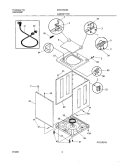 WSHR CAB, TOP Diagram and Parts List for  Westinghouse Washer