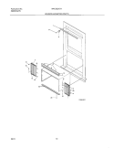 WINDOW MOUNTING Diagram and Parts List for  Westinghouse Air Conditioner