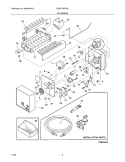 ICE MAKER Diagram and Parts List for  Electrolux Freezer