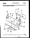 CONSOLE AND CONTROL PARTS Diagram and Parts List for  Tappan Washer