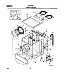 P12V0015 WSHR CAB, DOOR Diagram and Parts List for  Frigidaire Washer