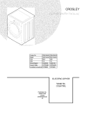 COVER Diagram and Parts List for  Crosley Dryer