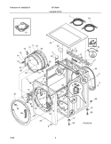CABINET/TOP Diagram and Parts List for  Electrolux Washer