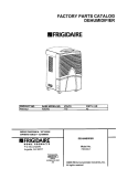 COVER Diagram and Parts List for  Frigidaire Dehumidifier