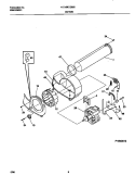 Part Location Diagram of 131560100 Frigidaire Drive Motor with Pulley