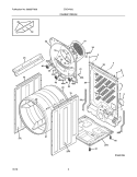 CABINET/DRUM Diagram and Parts List for  Crosley Dryer