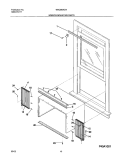 WINDOW MOUNTING PARTS Diagram and Parts List for  Westinghouse Air Conditioner