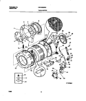 P12T0041 WSHR TUB, MOTOR Diagram and Parts List for  Frigidaire Washer