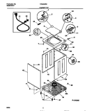 CABINET / TOP Diagram and Parts List for  Tappan Washer