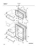 Part Location Diagram of 240331401 Frigidaire Refrigerator Door Shelf Retainer Bar - Cut to Fit