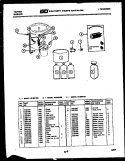 WASHER AND MISCELLANEOUS PARTS Diagram and Parts List for  Tappan Washer