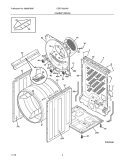 CABINET/DRUM Diagram and Parts List for  Crosley Dryer