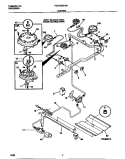 Part Location Diagram of 5303935098 Frigidaire Top Burner Assembly