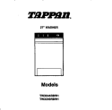 COVER Diagram and Parts List for  Tappan Washer