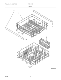 RACKS Diagram and Parts List for  Westinghouse Dishwasher
