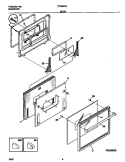 DOOR Diagram and Parts List for  Tappan Wall Oven