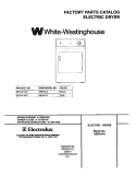 COVER Diagram and Parts List for  Westinghouse Dryer