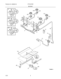 Part Location Diagram of 316237801 Frigidaire Front Large Burner Igniter/Orifice Assembly
