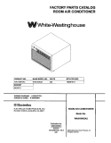 COVER Diagram and Parts List for  Westinghouse Air Conditioner