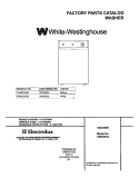 COVER Diagram and Parts List for  Westinghouse Washer
