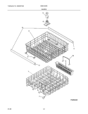 RACKS Diagram and Parts List for  Westinghouse Dishwasher