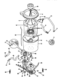 MOTOR / TUB Diagram and Parts List for  Tappan Washer