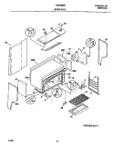 UPPER BODY Diagram and Parts List for  Tappan Wall Oven