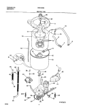MOTOR / TUB Diagram and Parts List for  Westinghouse Washer