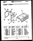 DRAWER PARTS Diagram and Parts List for  Kelvinator Range
