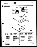 BROILER PARTS Diagram and Parts List for  Kelvinator Range