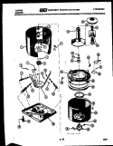 TUB DETAIL Diagram and Parts List for  Tappan Washer