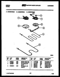 BROILER PARTS Diagram and Parts List for  Gibson Range