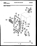 CABINET PARTS Diagram and Parts List for  Tappan Freezer