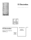 COVER Diagram and Parts List for  Electrolux Refrigerator