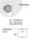 COVER Diagram and Parts List for  Electrolux Washer