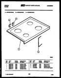 COOKTOP PARTS Diagram and Parts List for  Gibson Range
