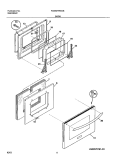 DOOR Diagram and Parts List for  Frigidaire Wall Oven
