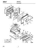 DOOR / DRAWER Diagram and Parts List for  Tappan Wall Oven