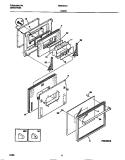 DOOR Diagram and Parts List for  Tappan Wall Oven