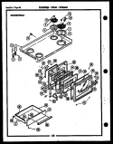 COOKTOP - DOOR - DRAWER Diagram and Parts List for  Gibson Range