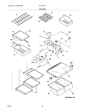 Part Location Diagram of 240365401 Frigidaire Meat Drawer Rail - Left Side