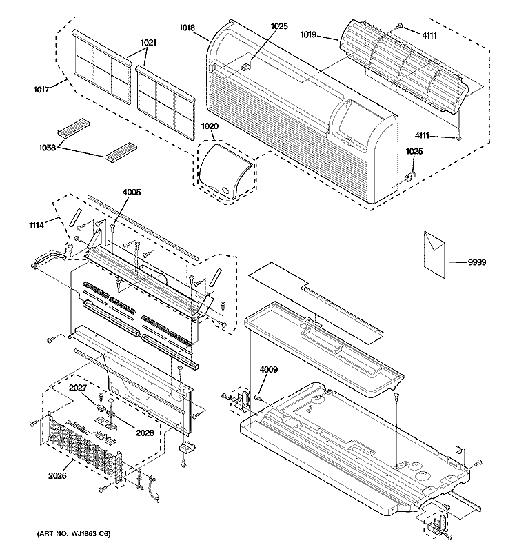 Part Location Diagram of WP27X22080 GE HEATER KIT