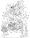 Section Diagram and Parts List for  General Electric Wall Oven