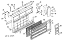 Section Diagram and Parts List for  Hotpoint Air Conditioner