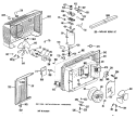 Section Diagram and Parts List for  Hotpoint Air Conditioner