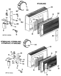 KTM04LAA2 Diagram and Parts List for  Hotpoint Air Conditioner